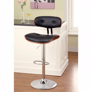 Go to store & view more images Orren Ellis Millikin Adjustable Height Bar Stool