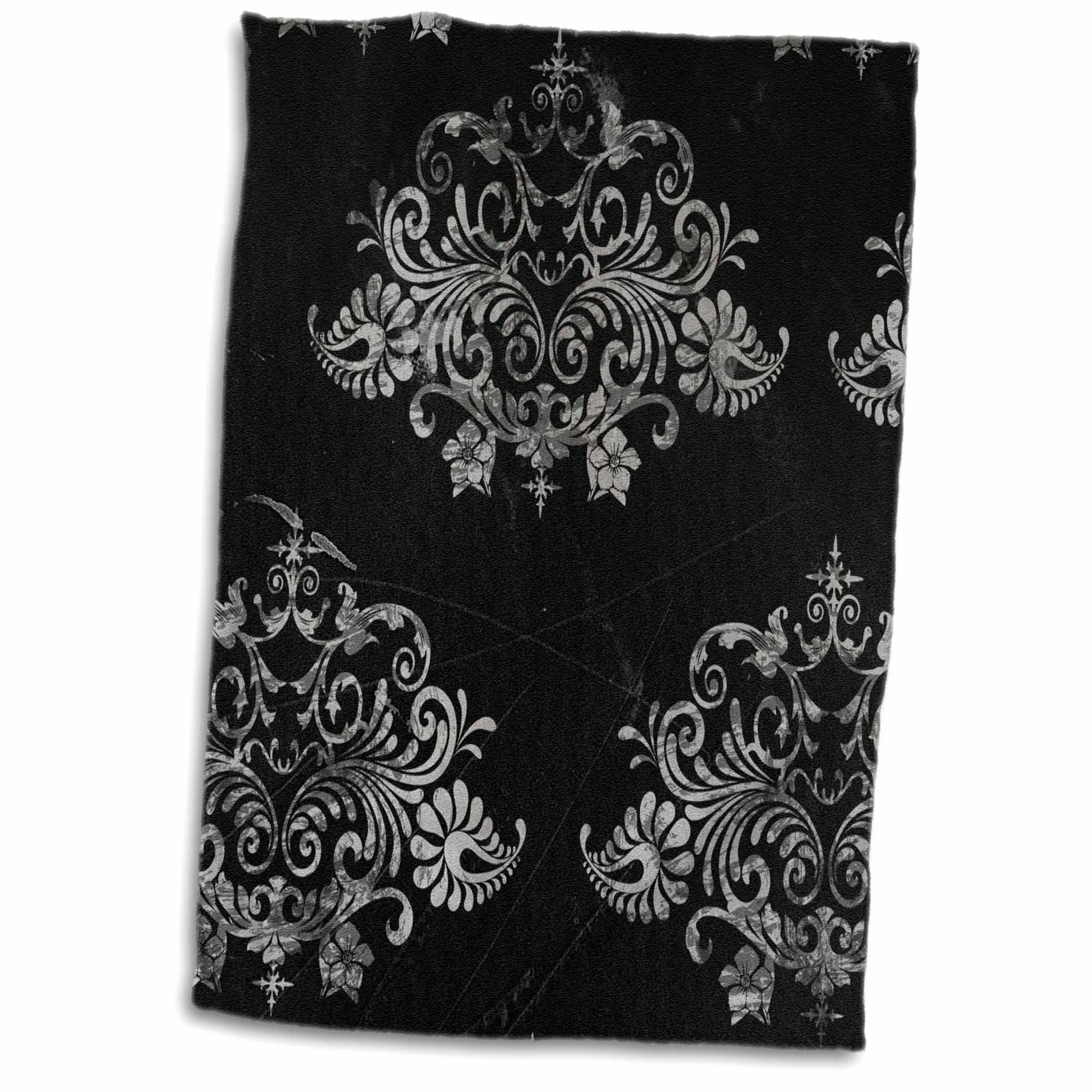 black and white hand towels for bathroom