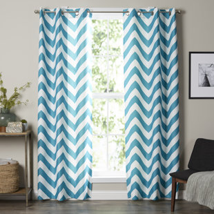 Bannock Curtain Panels (Set Of 2) by Ebern Designs