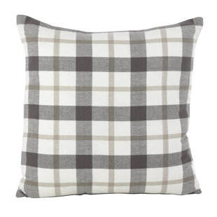 plaid throws and pillows