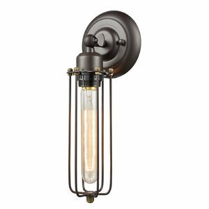 Dutton Mini Long Wire Cage 1 -Light LED Wall Armed Sconce