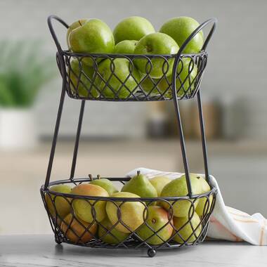 Delivery is Free Torre & Tagus Swing 2 Tier Fruit Basket 