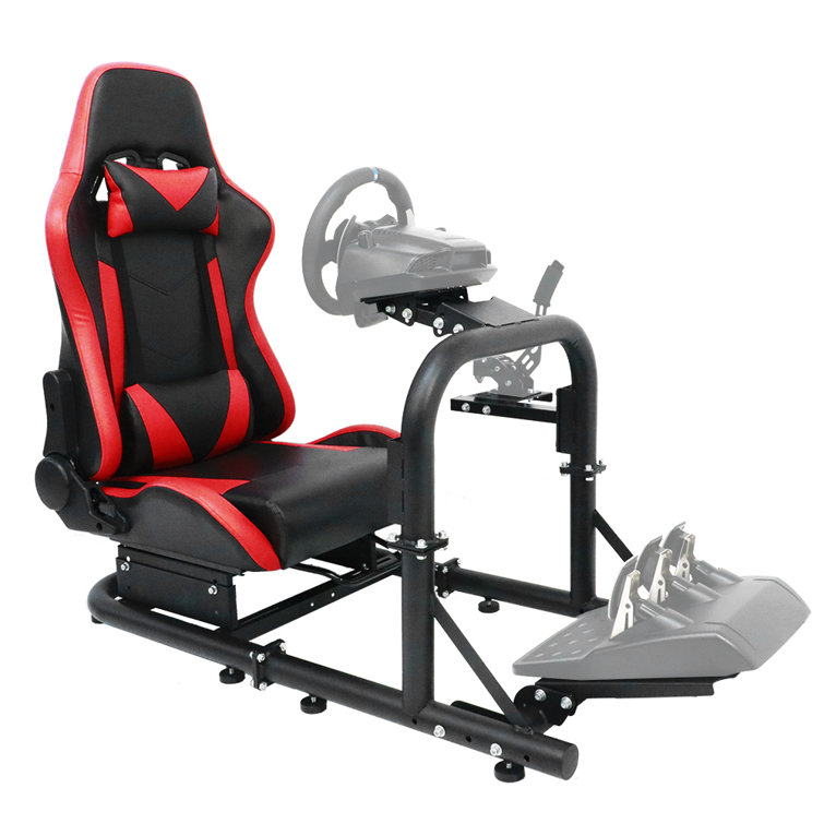 Dardoo Racing Simulator Cockpit with Black Seat Racing Wheel Stand fits for Logitech  G29 G920 G923 Thrustmaster T300RS TXRW_Base for PS4（並行輸入品）-