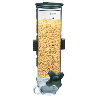Zevro Single Wall Mount Dry Food 13 Oz Cereal Dispenser Reviews