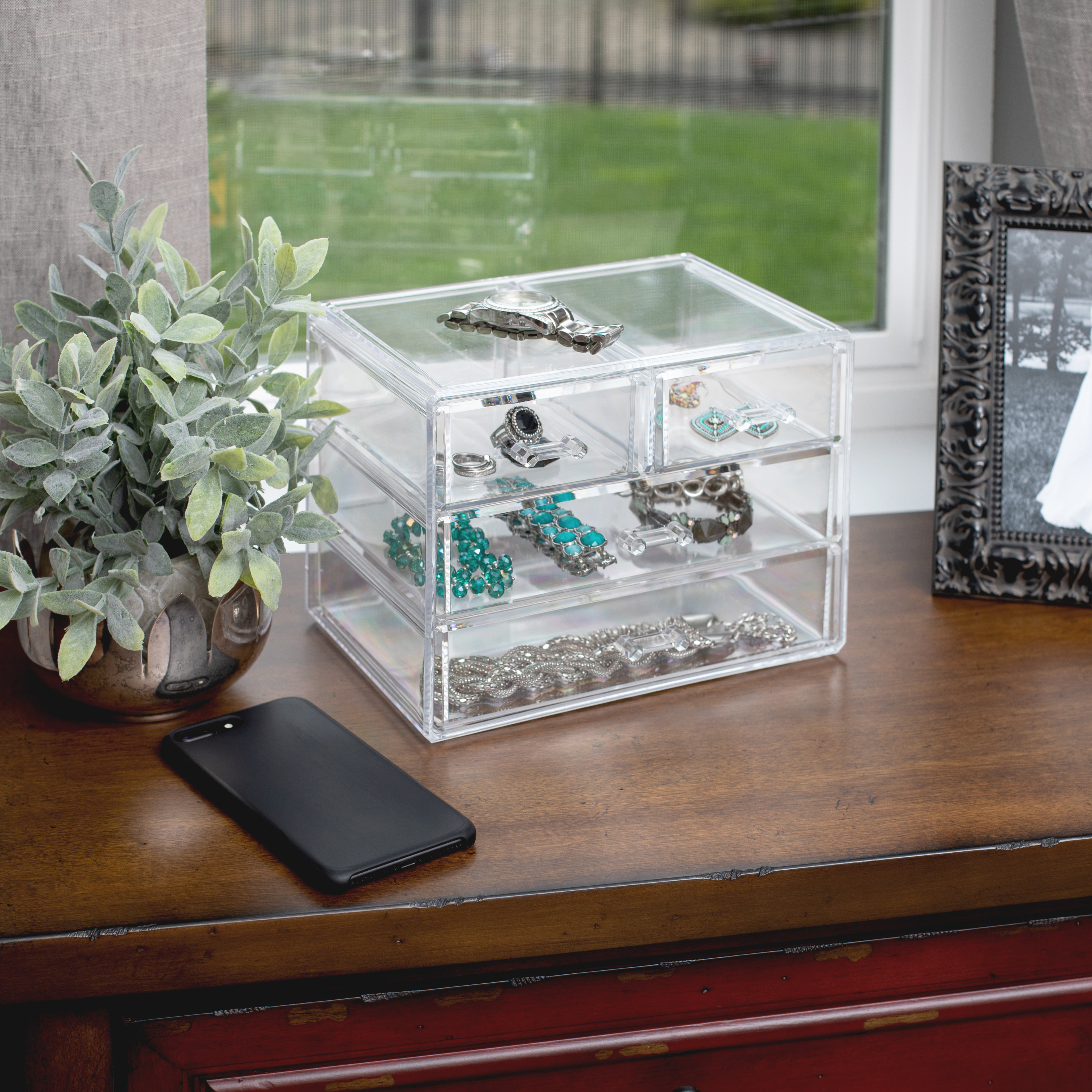 Rebrilliant Linus Acrylic Stackable Large Cosmetic And Makeup