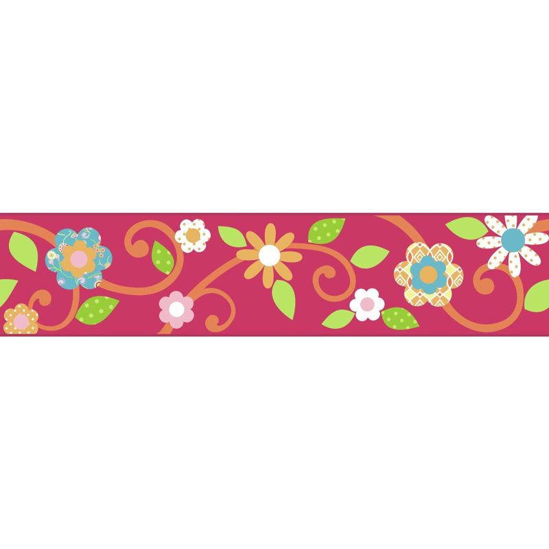 Harriet Bee Glencoe Floral 15 L X 4 5 W Wallpaper Border Reviews Wayfair Multicolor greenhouse multicolor weathered clapboards border. glencoe floral 15 l x 4 5 w wallpaper border