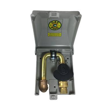 Burnaby Manufacturing Ltd G0101-SS Gas Plug Gas Outlet Box with 3/8-Inch Inlet and 3/8-Inch Outlet Stainless Steel Enclosure