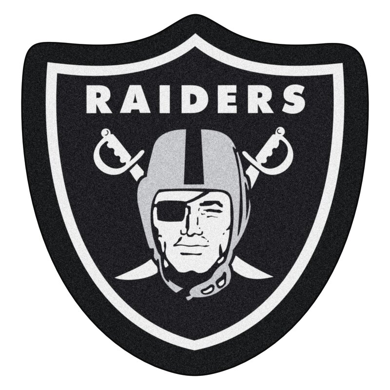 Fanmats Nfl Oakland Raiders Mascot 36 In X 34 5 In Non Slip