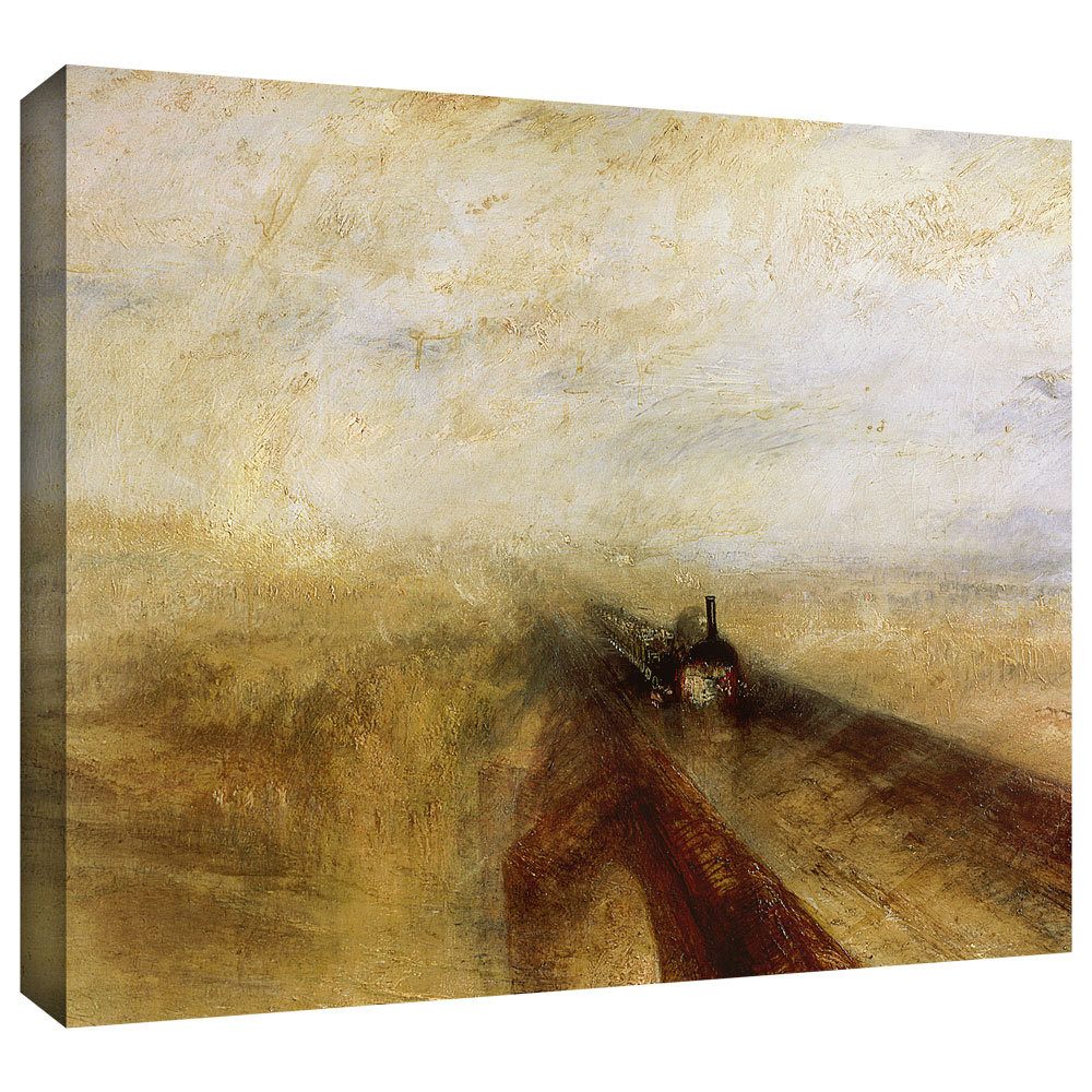 Artwall Rain Steam And Speed The Great Western Railway By William Turner Painting Print On Wrapped Canvas Wayfair