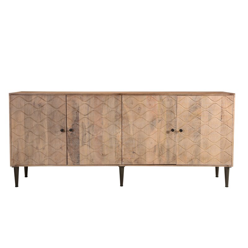 Foundry Select Eaton 84'' Wide Solid Wood Sideboard & Reviews | Wayfair