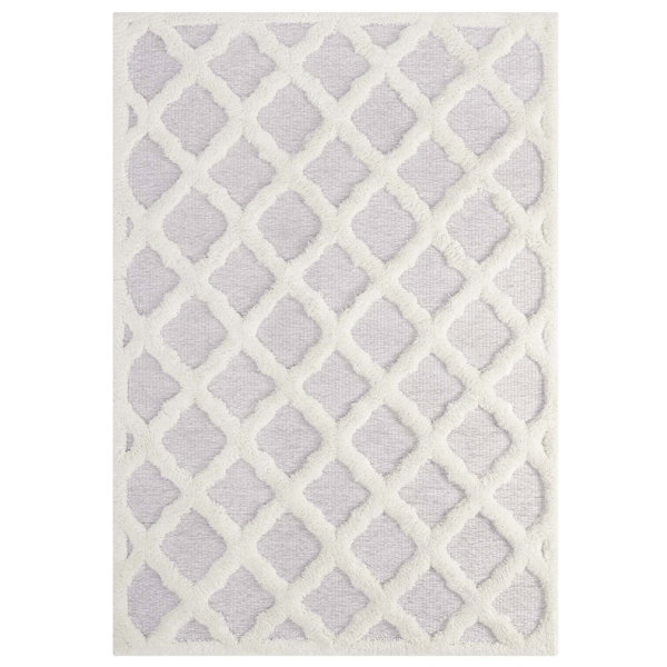 Red Barrel Studio Livia Abstract Moroccan Trellis Ivory Light Gray Indoor Area Rug Reviews Wayfair