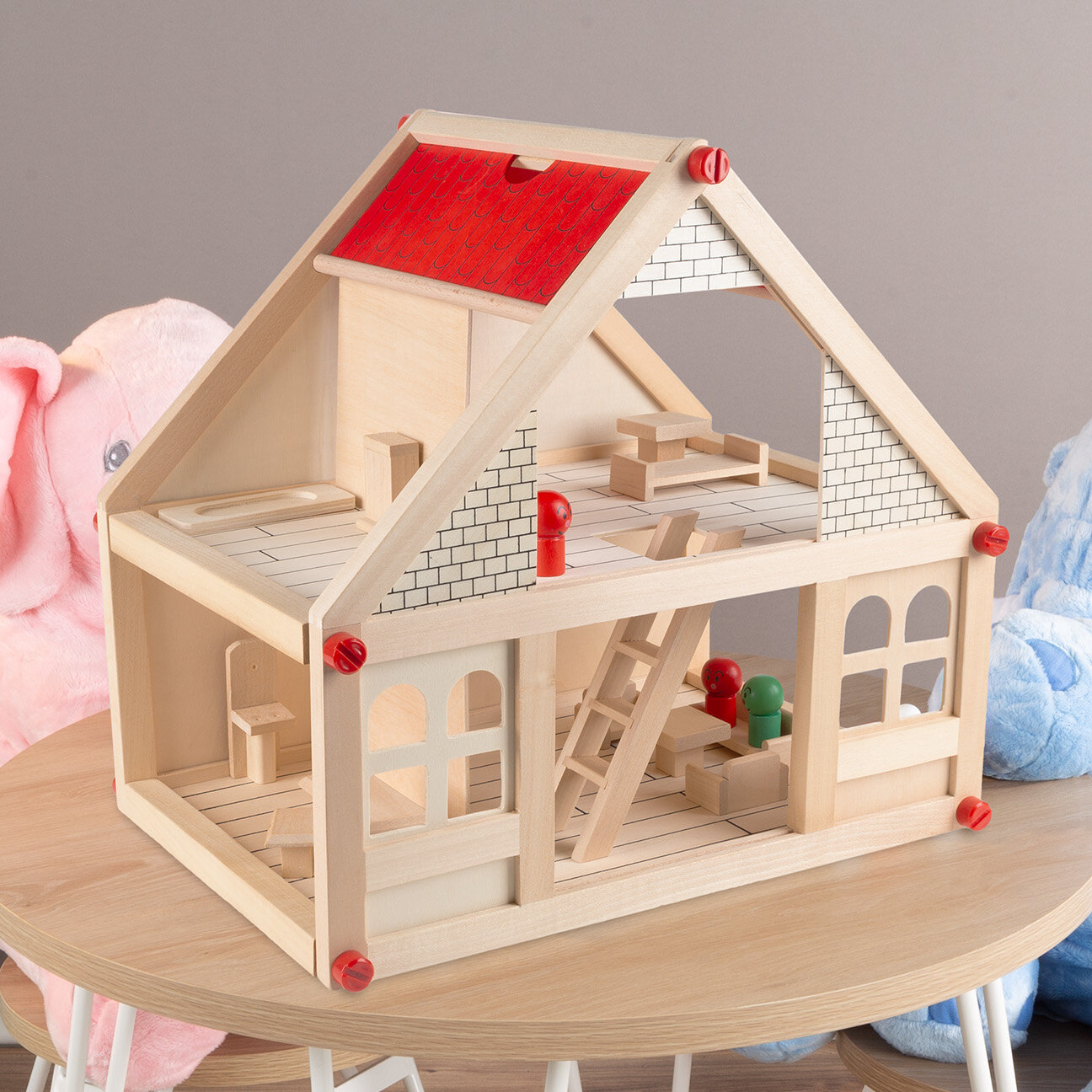 kids wooden dollhouse