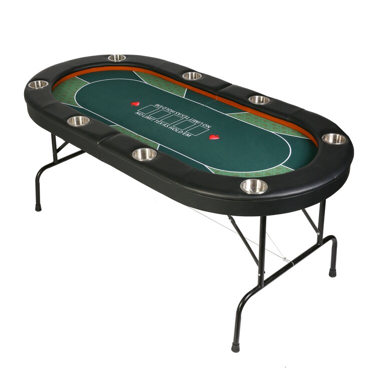 MRT SUPPLY 48 8 Players Octagon Foldable Poker Table Top with Ebook 