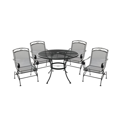 5 PC Wrought Iron Dining Set