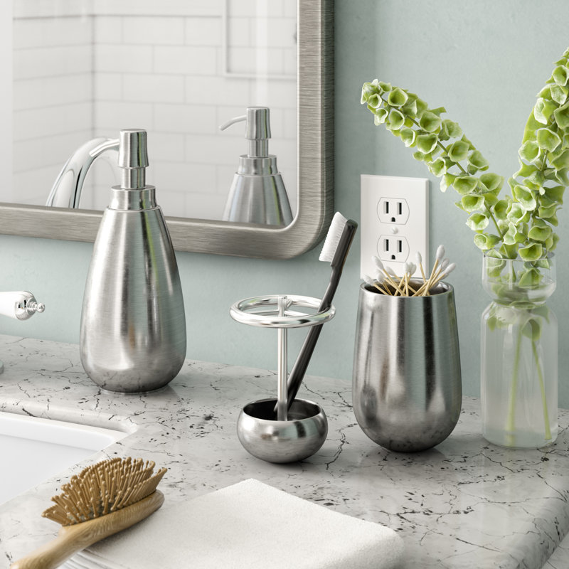 Symple Stuff 3 Piece Bathroom Accessory Set Reviews Wayfair 3 Piece Bathroom Accessory Set