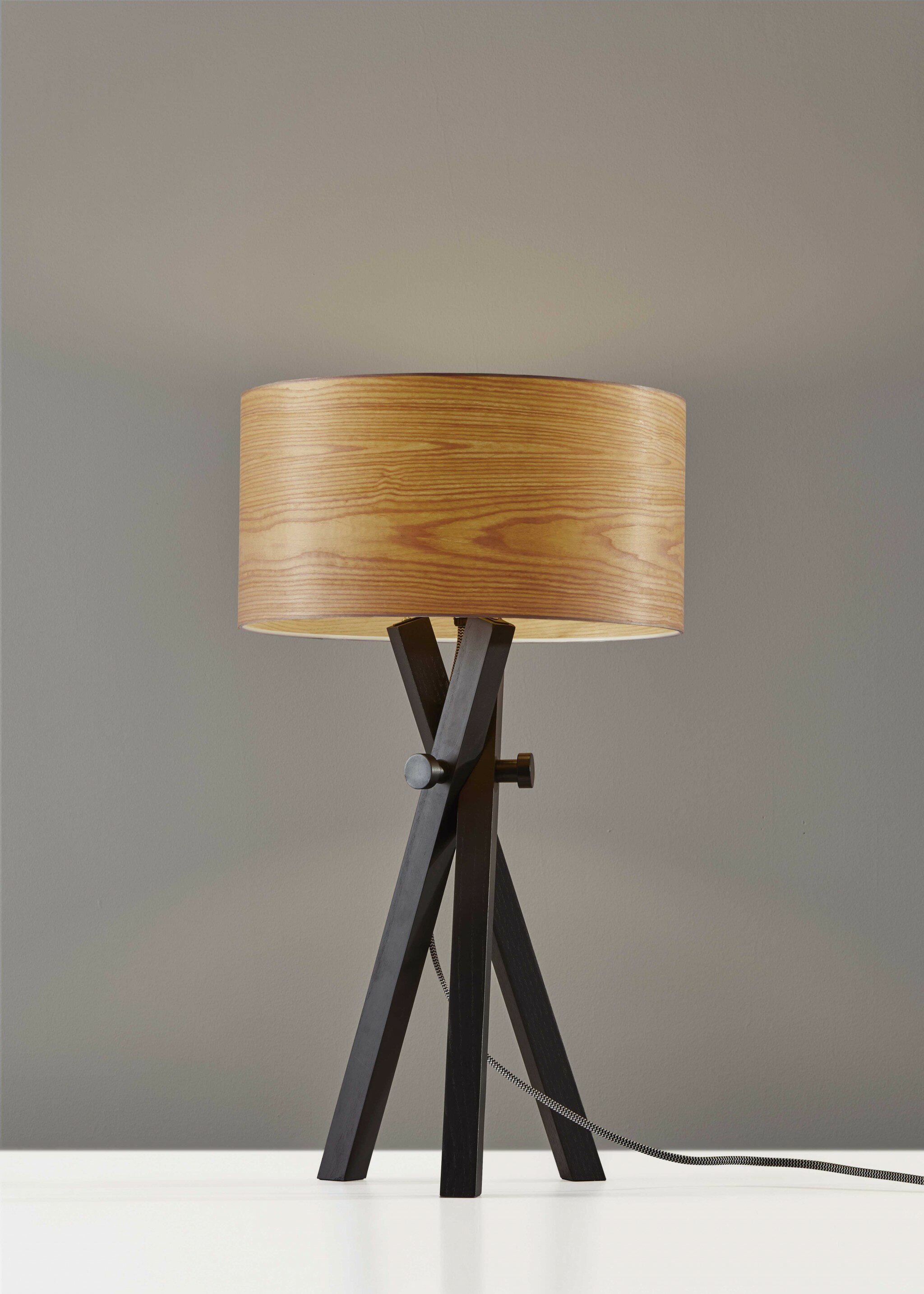 black tripod table lamp