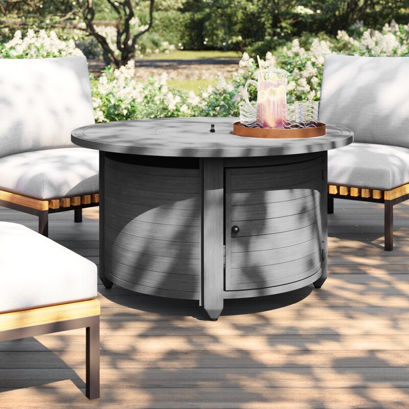 silverlock aluminum propane fire pit table