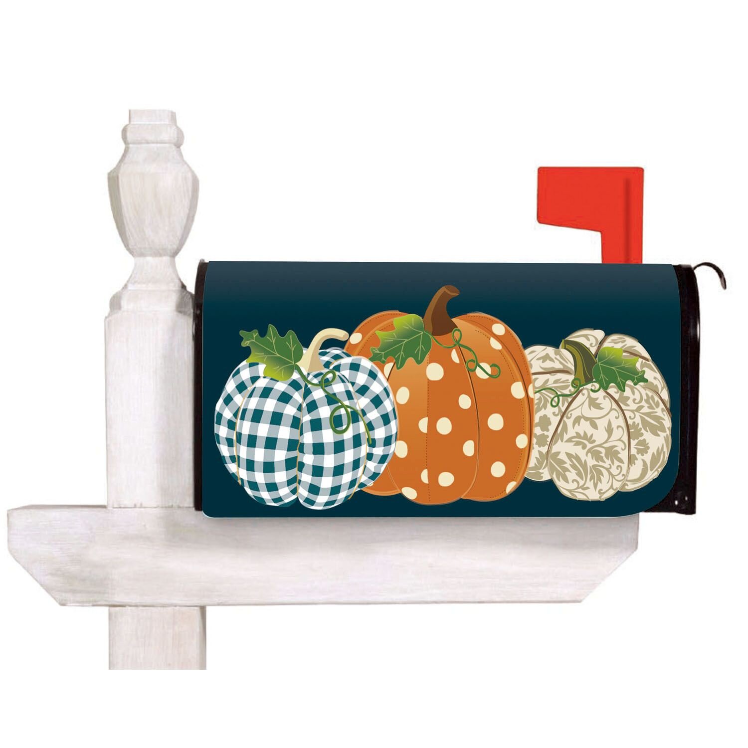 Evergreen Enterprises, Inc Patterned Pumpkins Mailbox Cover | Wayfair