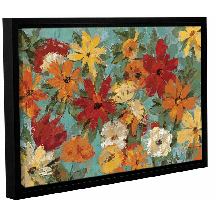 'Bright Expressive Garden' Framed Print on Canvas & Reviews | Joss & Main