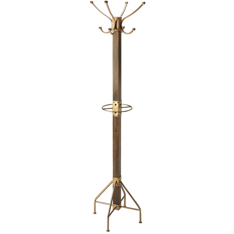 gold coat rack