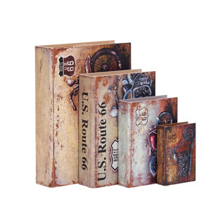 Old Books Decor Wayfair 4 Piece Decorative Book Set