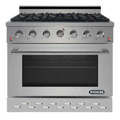 Nxr Professional Ranges 36 Free Standing Gas Range Reviews Wayfair 36 Free Standing Gas Range