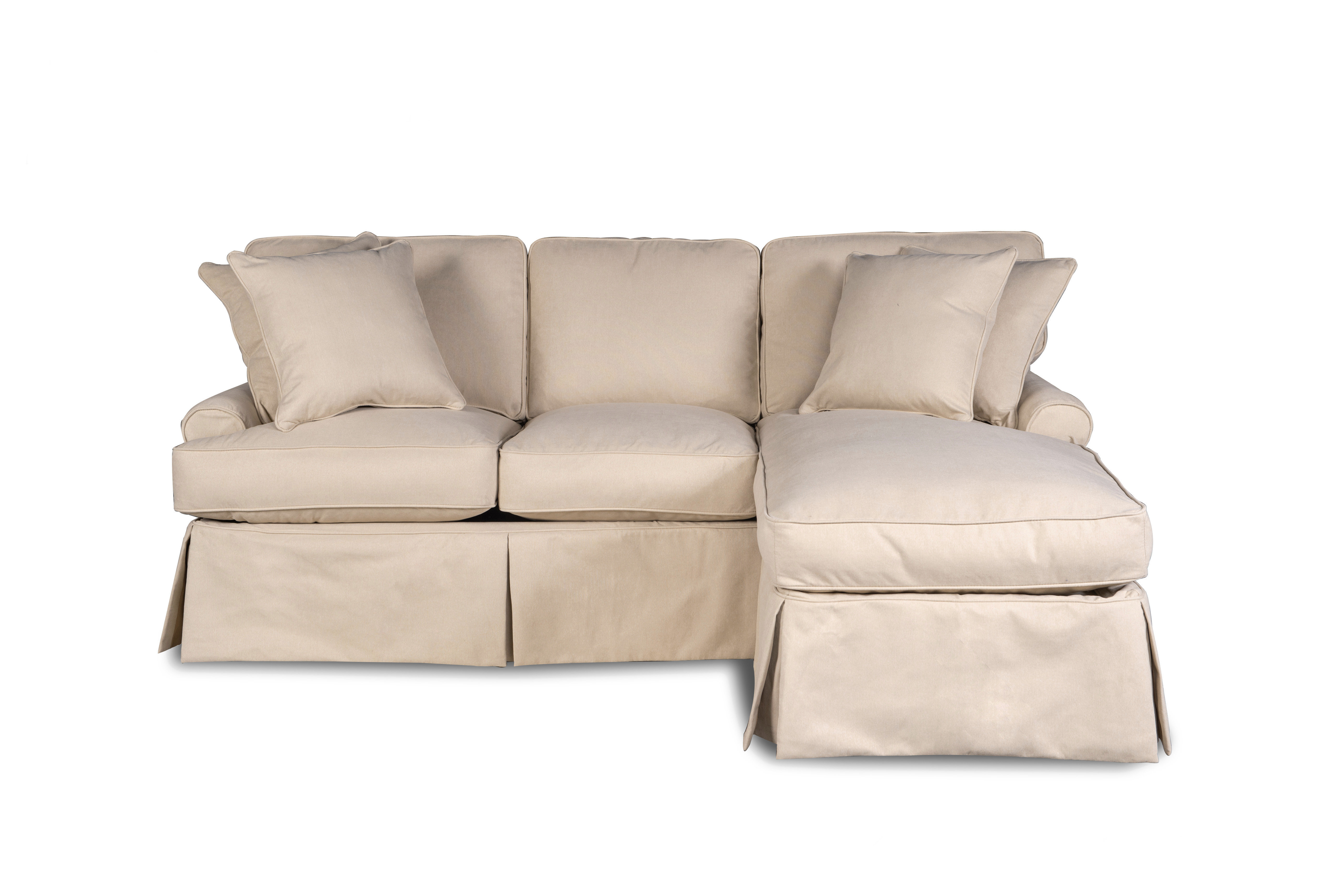 Huguley T Cushion Sofa And Chaise Lounge Slipcover