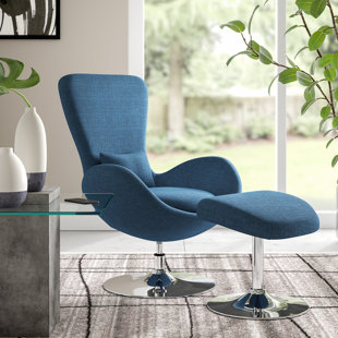 Palisades Guest Chair With Ottoman by Orren Ellis Great price