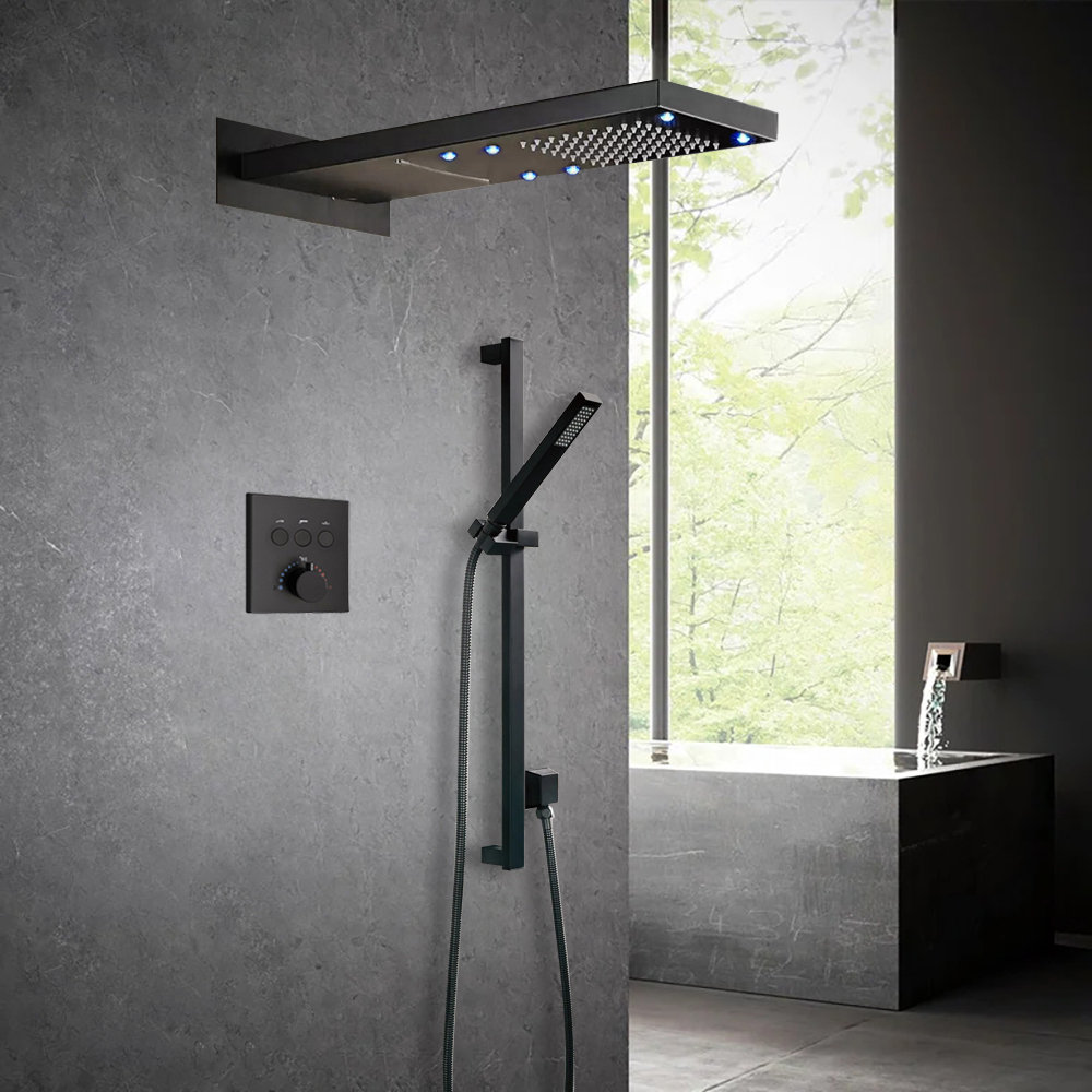 FontanaShowers Chieti Shower System with Rough-in Valve | Wayfair