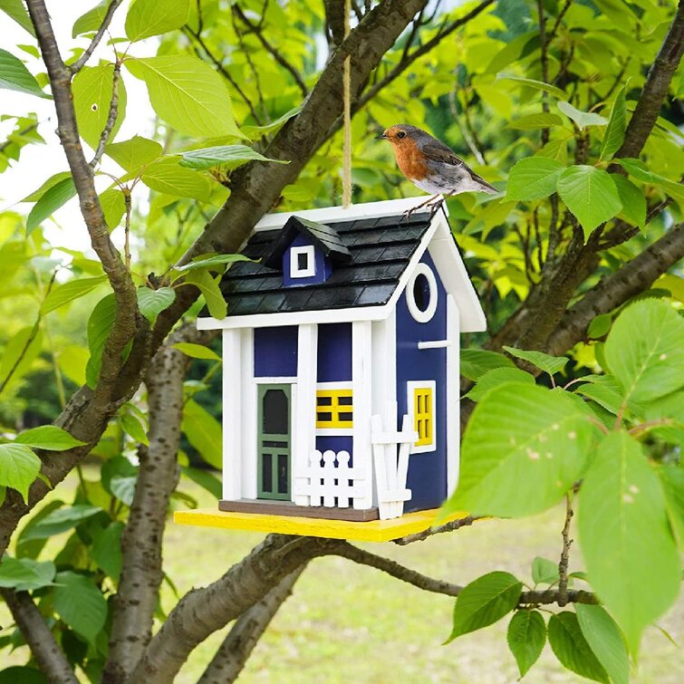 Outdoor Wooden Birdhouse Euro Cottage 