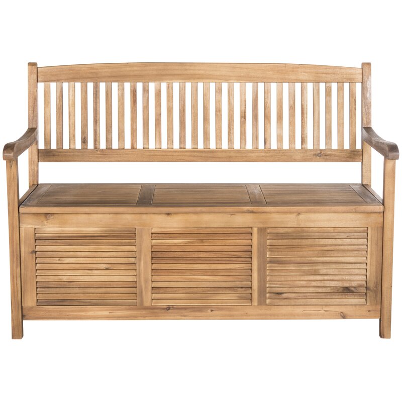 One Allium Way Brisbane Wooden Storage Bench Reviews Wayfair