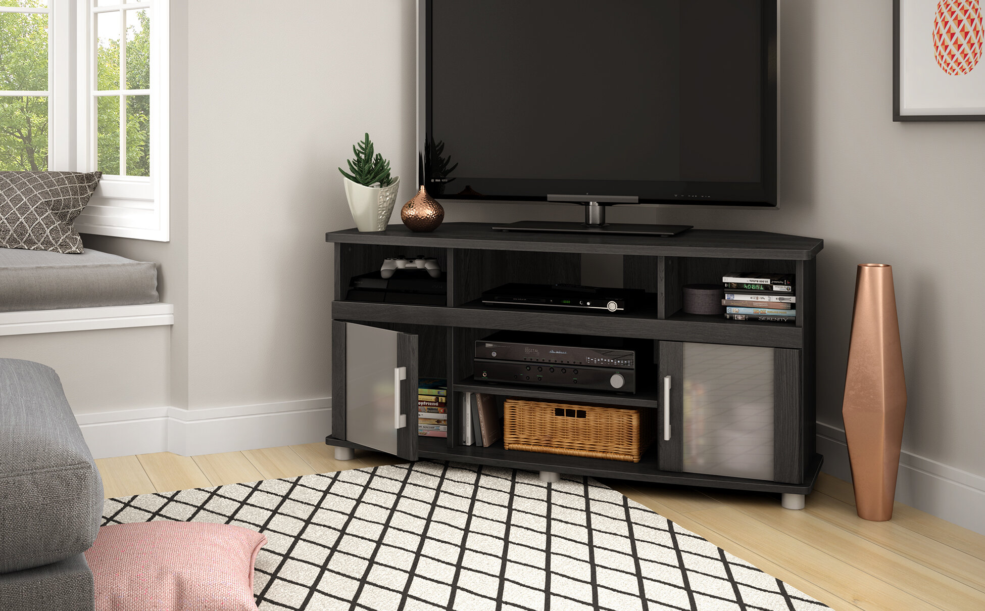 South Shore City Life Corner Tv Stand For Tvs Up To 50