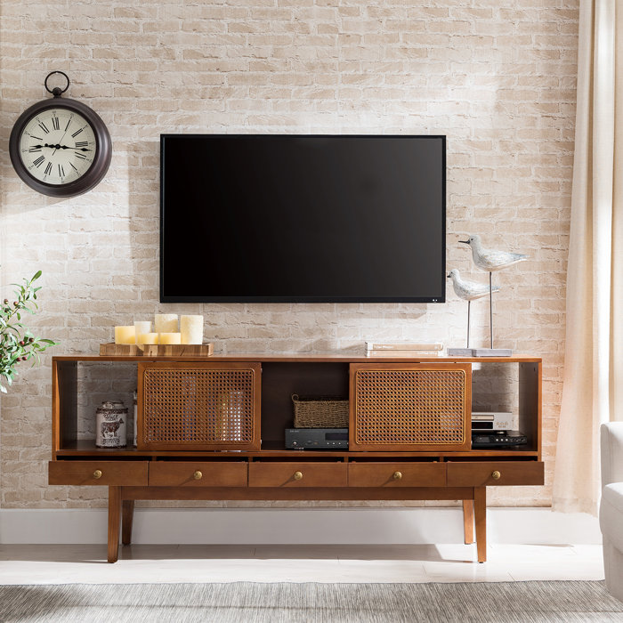 George Oliver Dwight Cabinet Enclosed Storage Tv Stand For Tvs Up