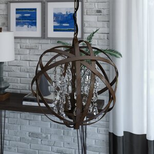 Adcock 3-Light Metal Globe Pendant