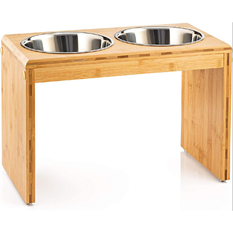 double bowl elevated feeder