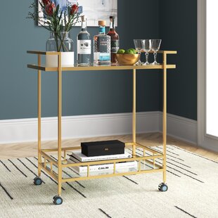 Ciara-Leigh 30.2'' Wide Bar Cart with Wine Bottle Storage
