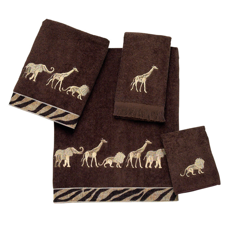 World Menagerie Rorer Animal Parade 4 Piece 100 Cotton Bath Towel Set Reviews Wayfair
