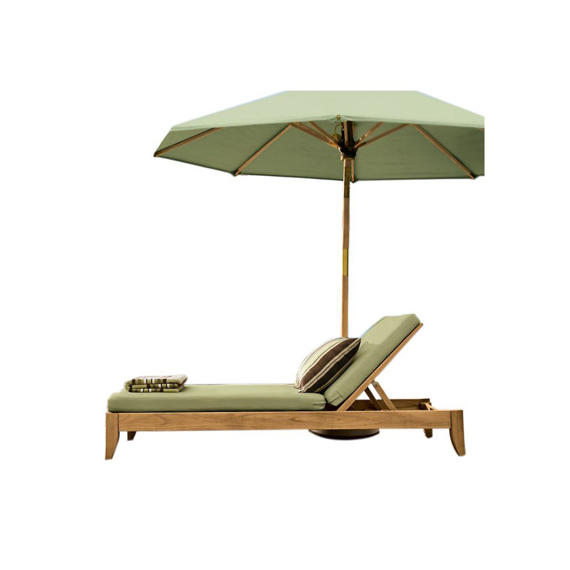 Highland Dunes Makowski Grade A Multi Position Steamer Reclining Teak Chaise Lounge Wayfair