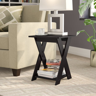 Go to store & view more images Ebern Designs Artesian Modern Simplistic Criss-Crossed End Table