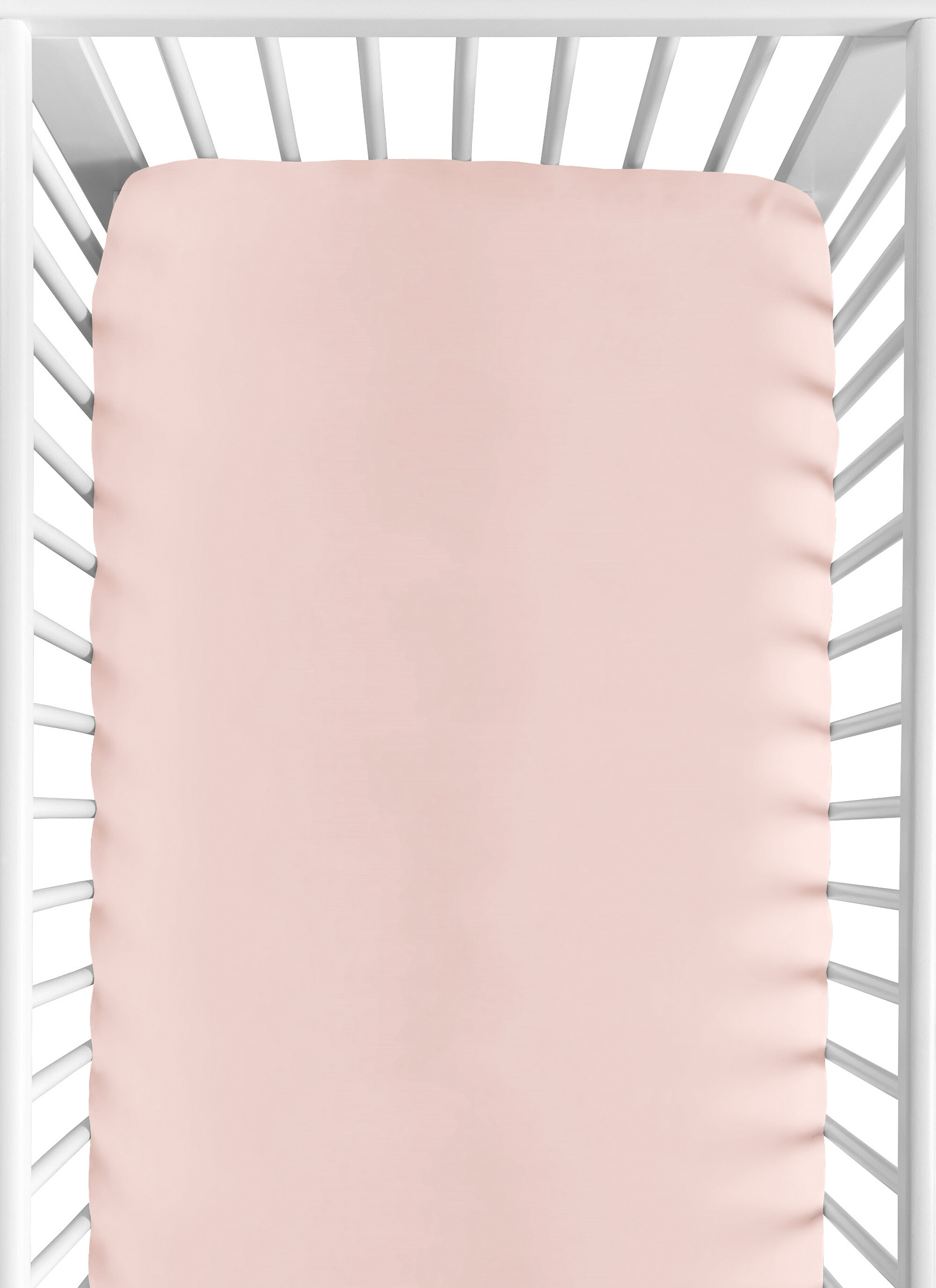 blush fitted crib sheet