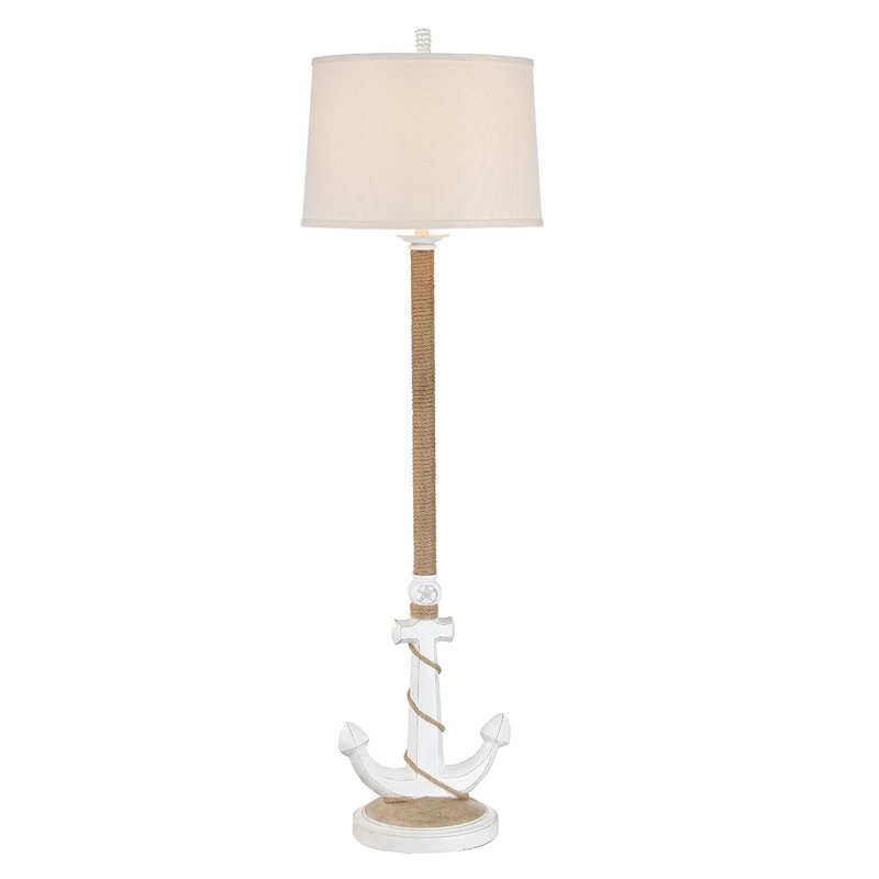 Breakwater Bay Resendez Coastal Lantern 31" LED Floor lamp ...
