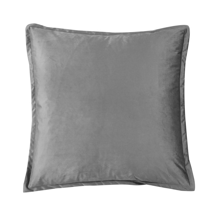 white velvet euro sham