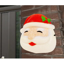 Christmas Porch Light Covers，2pc Santa Claus Snowman Penguin Christmas Porch Light Covers for Outside Decoration，Xmas Santa Lampshade for Corridor Wall Lamp Decorate for Garage Lights