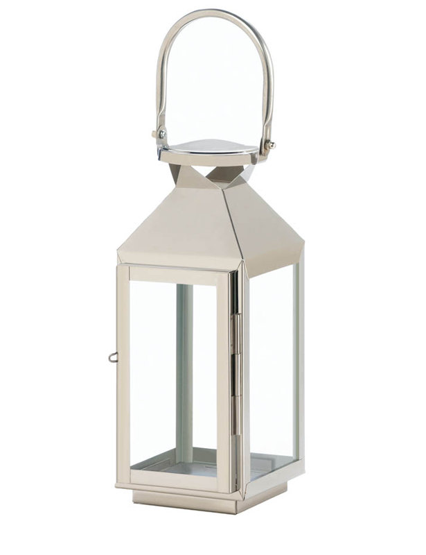 Large Glass Lantern with Rustic Rope Handle with LET YOUR LOVE SHINE BRIGHT