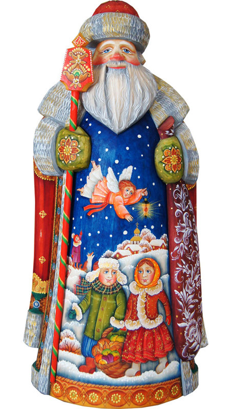 G Debrekht Masterpiece Signature Guarded Kids Father Frost Santa Figurine Wayfair