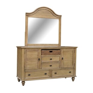 Best Choices Fife Vintage Casual 4 Drawers Dresser With Mirror