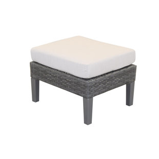Go to store & view more images Gales Outdoor Ottoman with Sunbrella Cushions by Ebern Designs