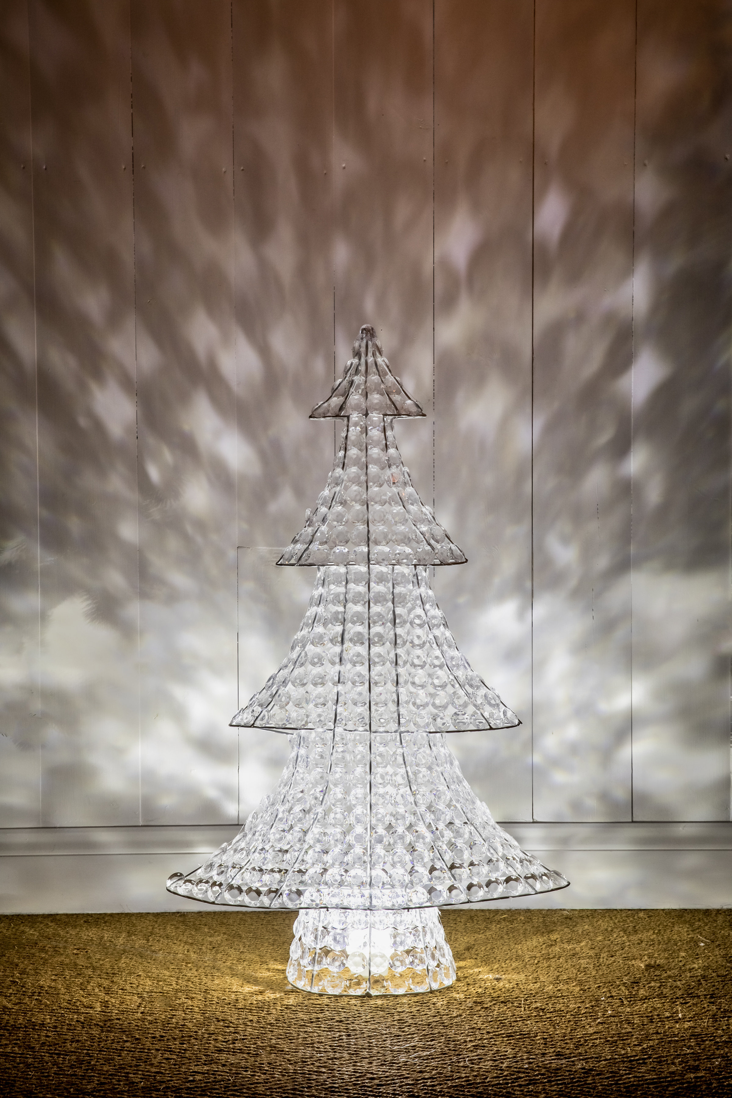 The Seasonal Aisle 3 Cool White Northern Lights Jewelled Christmas