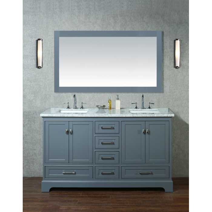 Willa Arlo Interiors Stian 60 Double Sink Bathroom Vanity Set