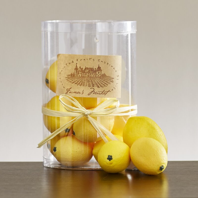 August Grove Decorative Lemons Sculpture Reviews Wayfair